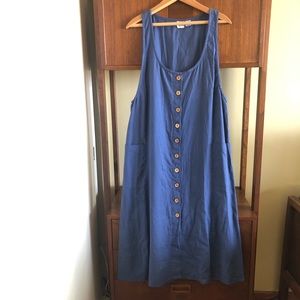 SOLD • linen blend tank dress